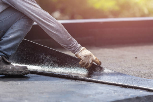 Professional Exterior Waterproofing technician working in Raymond, WI
